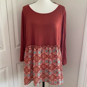 Evri patterned top